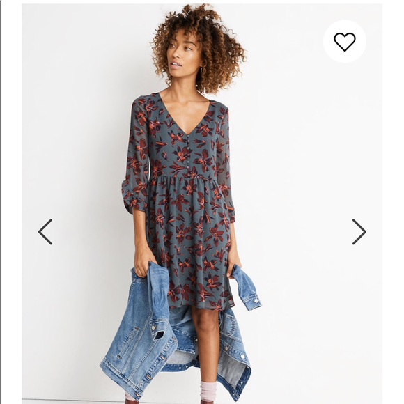 Madewell Dresses & Skirts - NWT madewell moonblossom ruffle sleeve dress